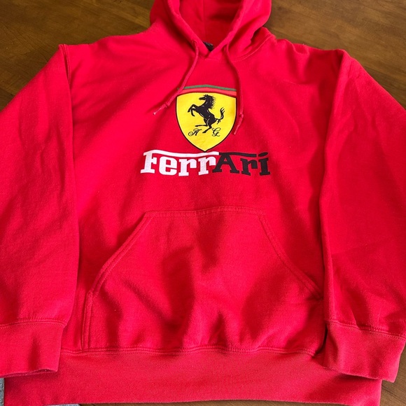 Ferrari - Red Hoodie Sweatshirt - size M - Picture 4 of 9